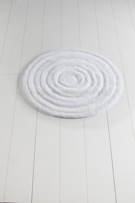 Mijölnir Alfombrilla de Baño Redonda Blanca